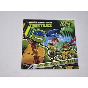 Teenage Mutant Ninja Turtles Saved By The Shell! 2012 Paperback New All Stickers